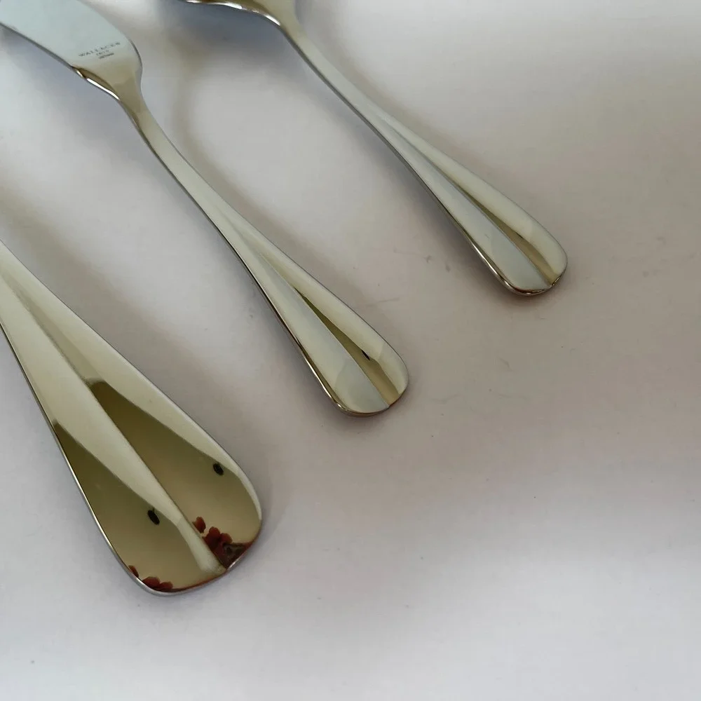Wallace Stainless Steel Flatware BLAINE Lot of 5 Serving Pieces Unused